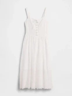 Lace-Up Corset Maxi Dress