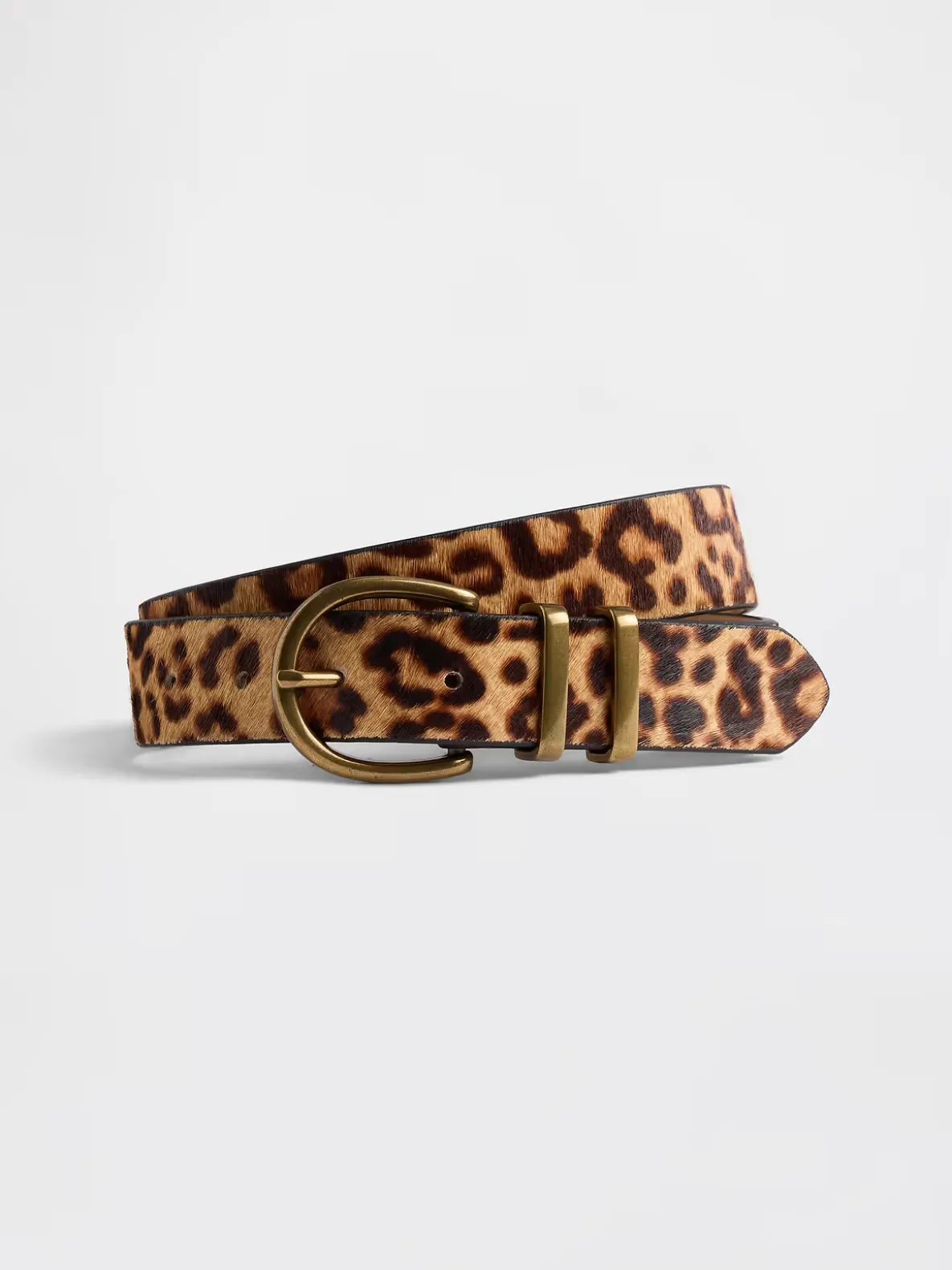 Leopard Calf Hair Belt