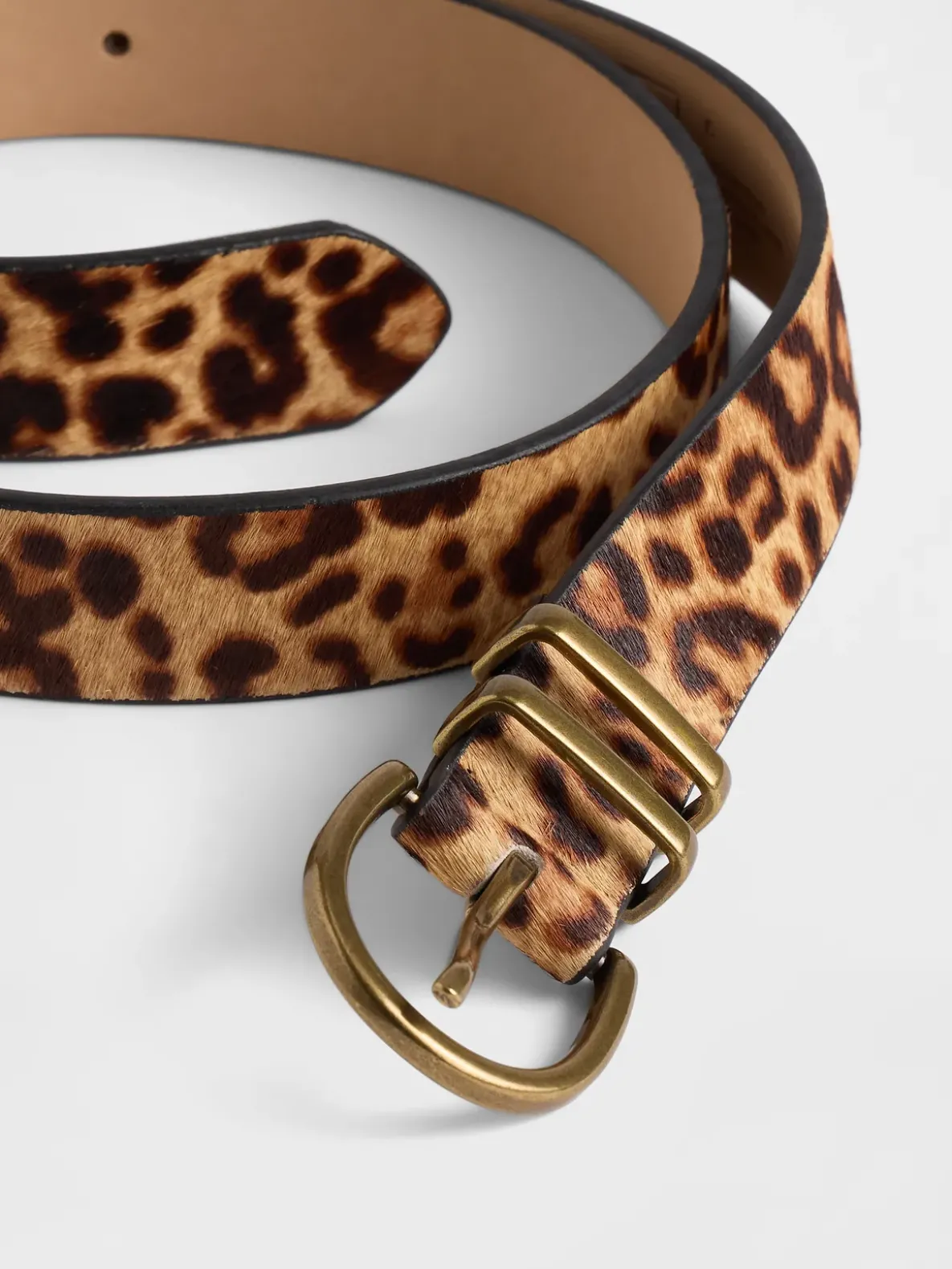 Leopard Calf Hair Belt
