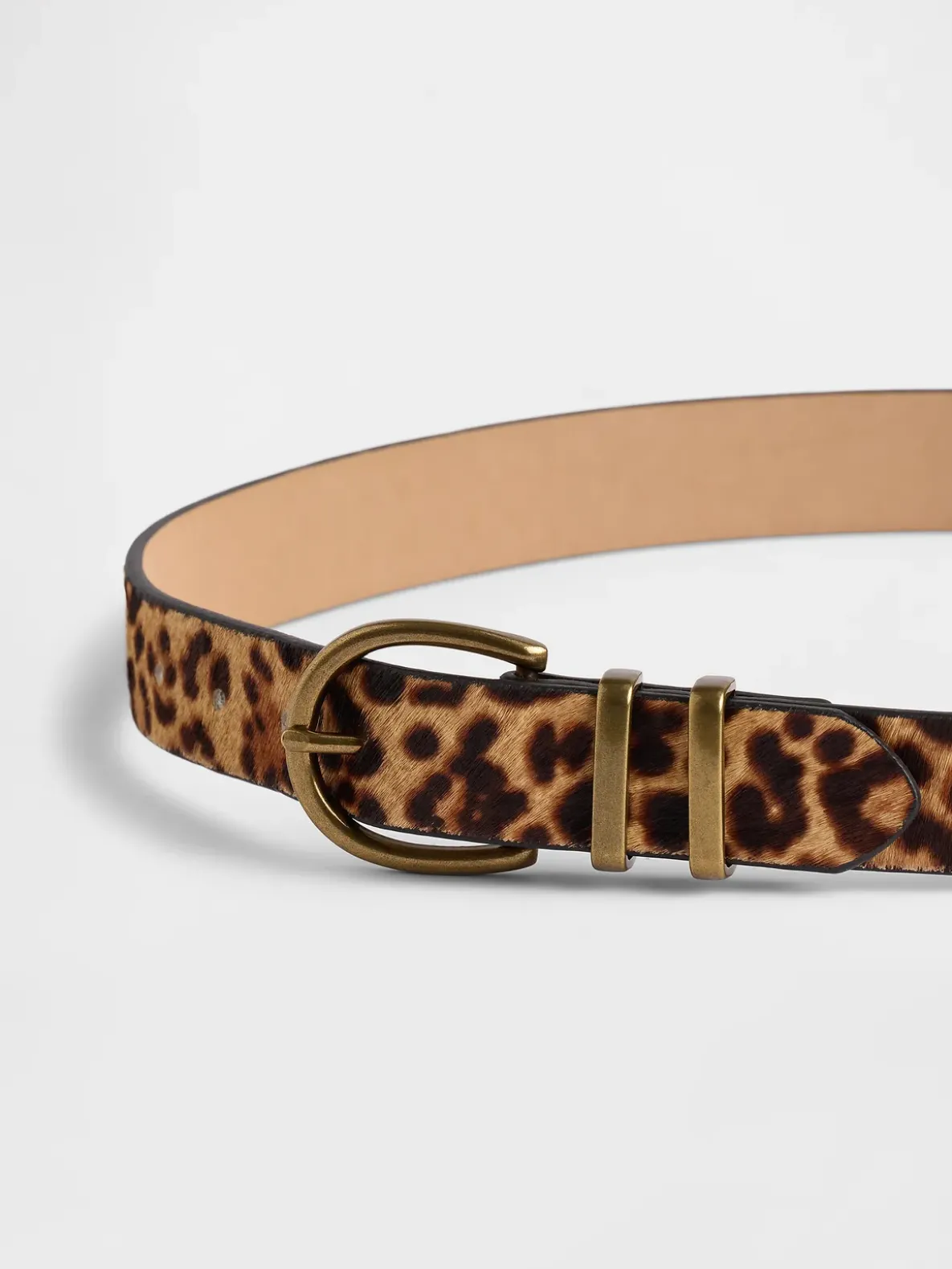 Leopard Calf Hair Belt