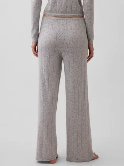 Lightweight CashSoft Pointelle Heart PJ Pants