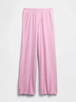 Lightweight CashSoft Pointelle Heart PJ Pants