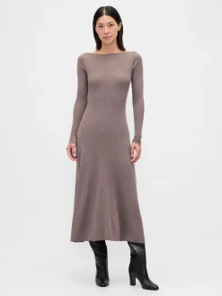 Lightweight CashSoft Rib Maxi Sweater Dress
