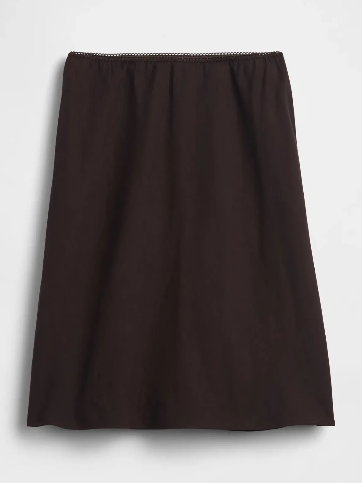 Linen-Blend Bias-Cut Skirt