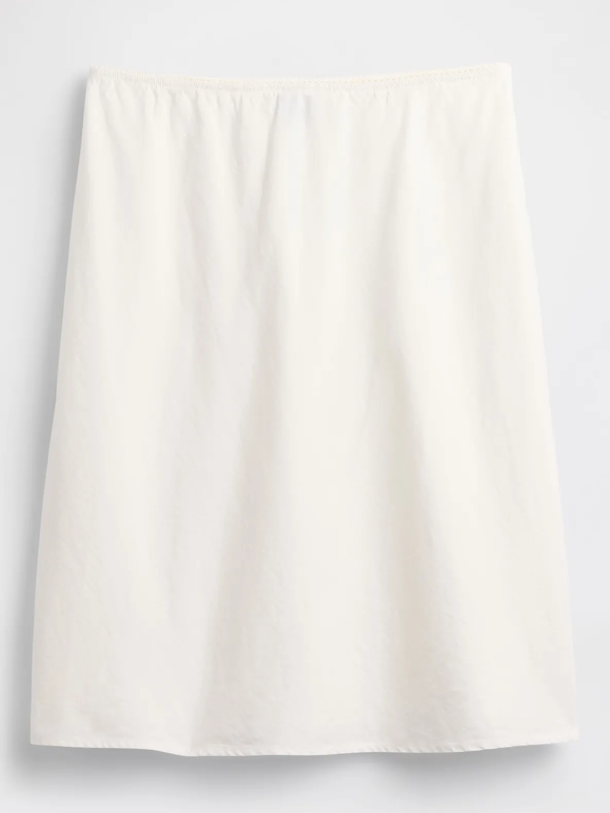 Linen-Blend Bias-Cut Skirt