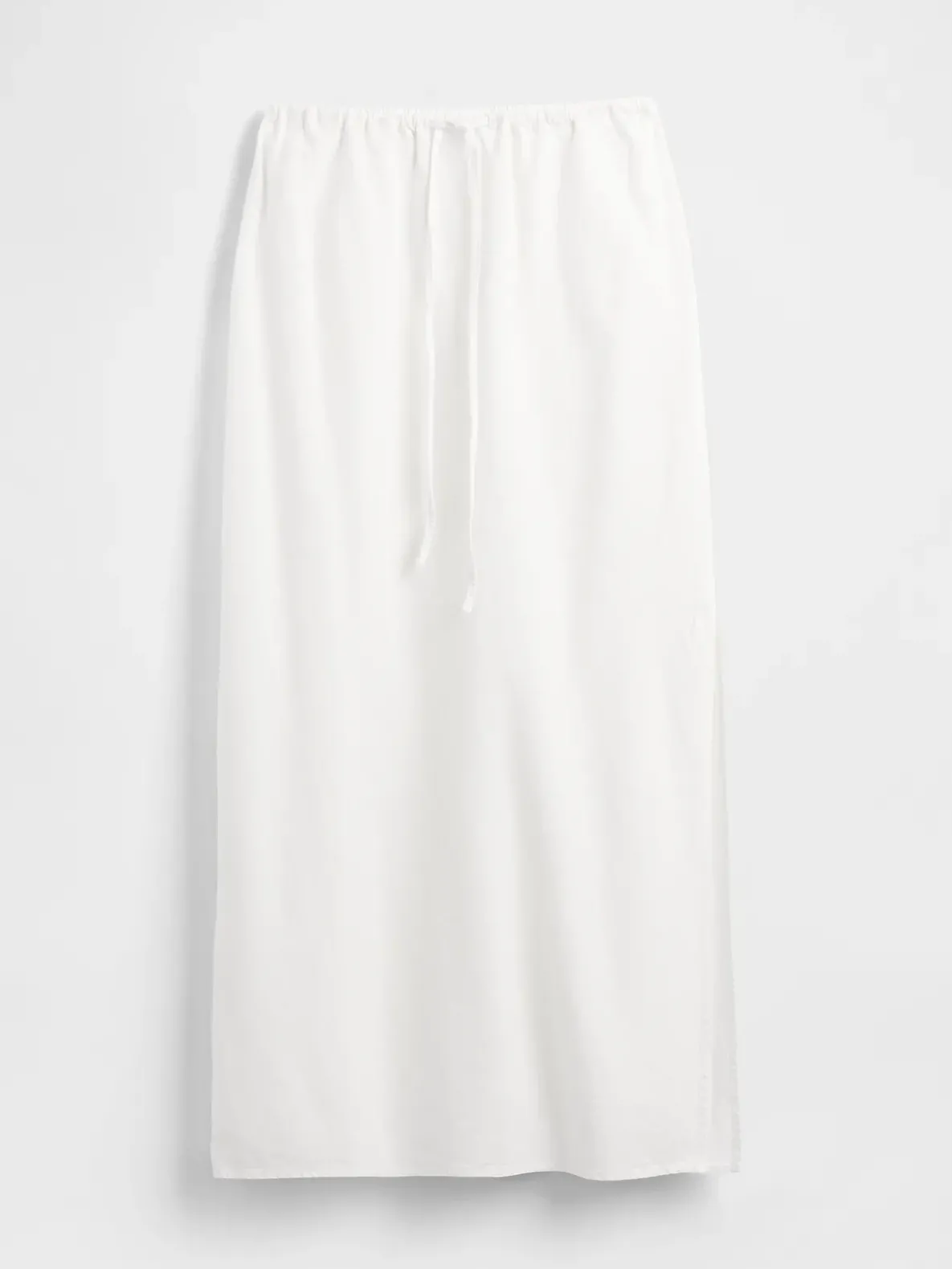 Linen-Blend Maxi Skirt