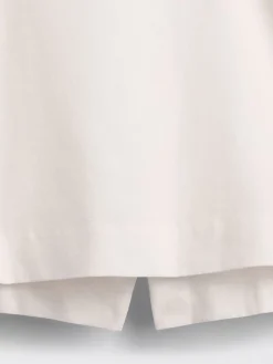 Linen-Blend Mini Skort