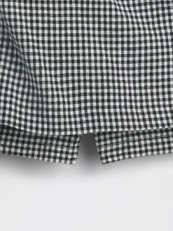 Linen-Blend Mini Skort