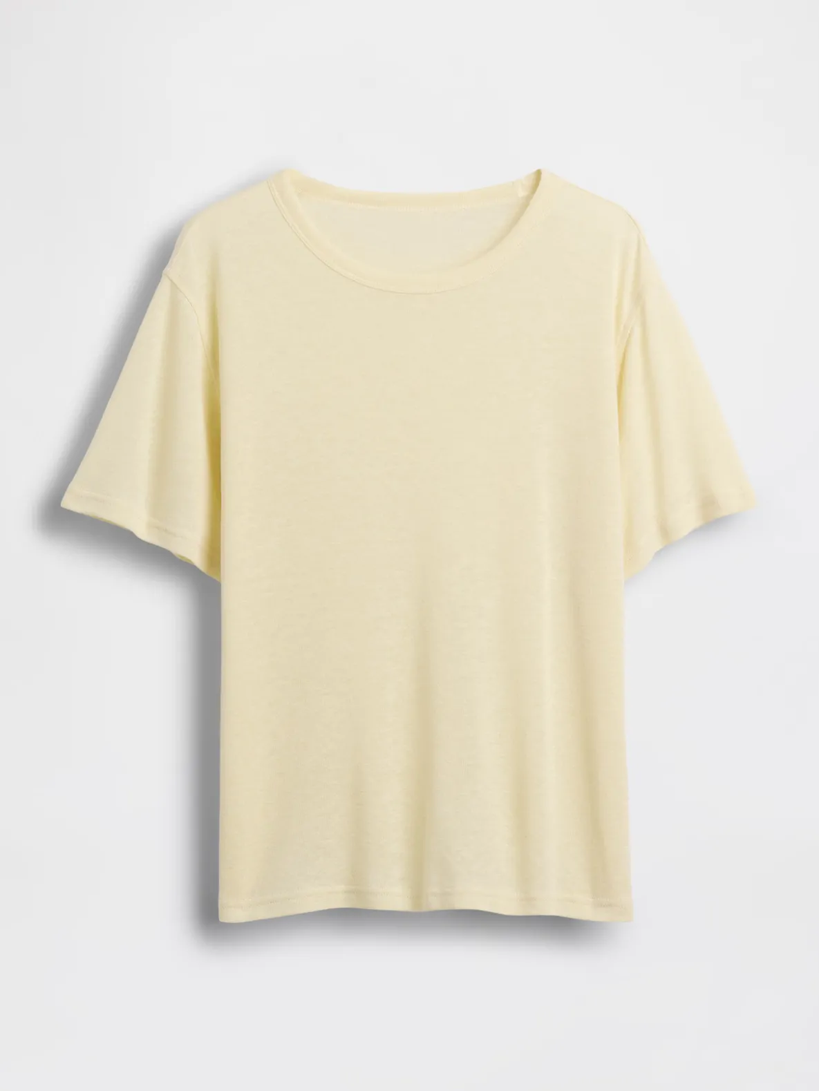 Linen-Blend Relaxed T-Shirt