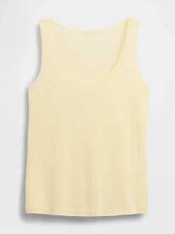Linen-Blend Tank Top