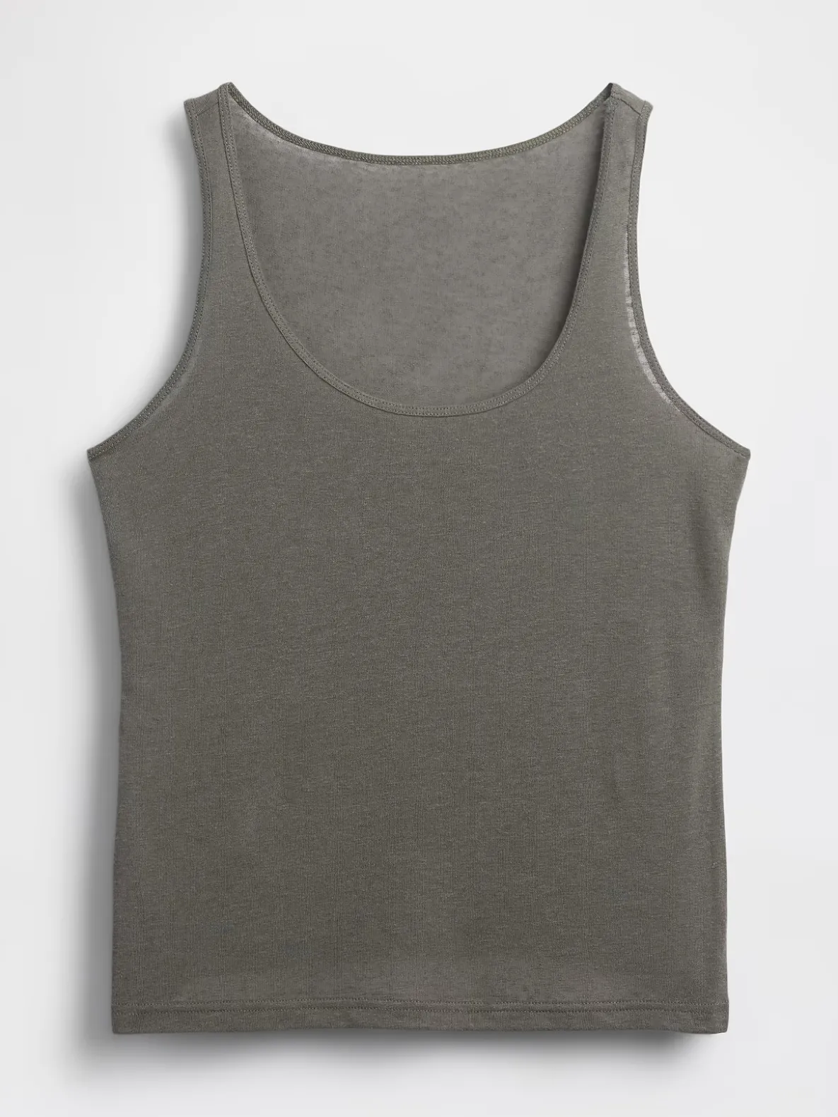 Linen-Blend Tank Top