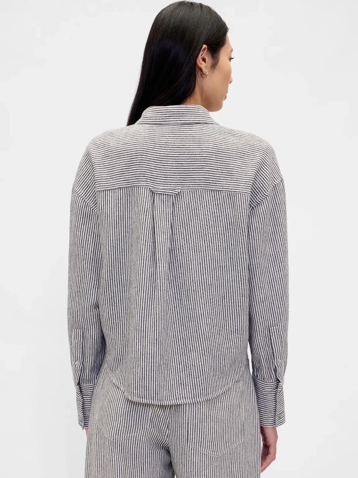Linen-Cotton Oversized Shirt