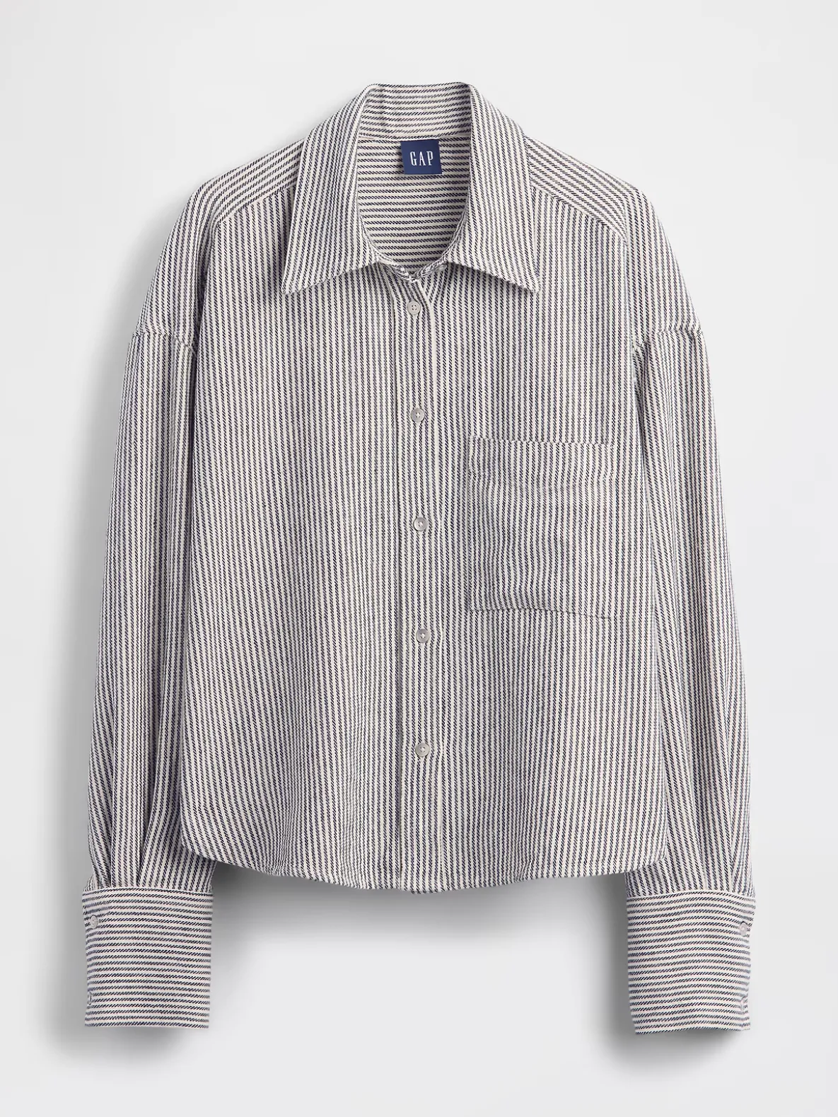 Linen-Cotton Oversized Shirt