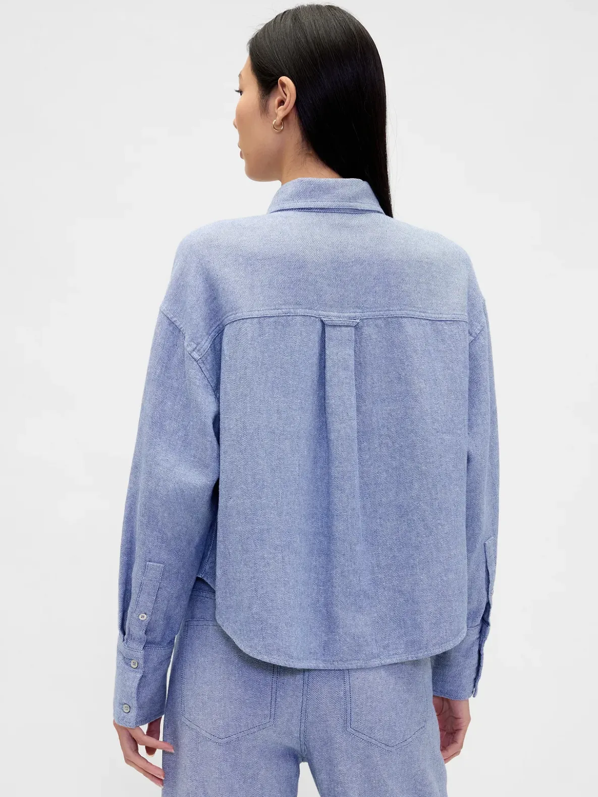 Linen-Cotton Oversized Shirt