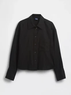 Linen-Cotton Oversized Shirt