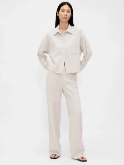 Linen-Cotton Oversized Shirt