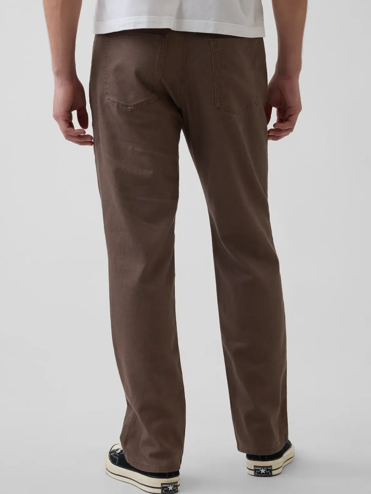Linen-Cotton Relaxed Straight Pants