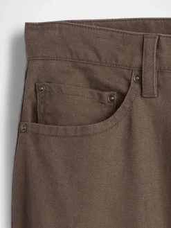 Linen-Cotton Relaxed Straight Pants