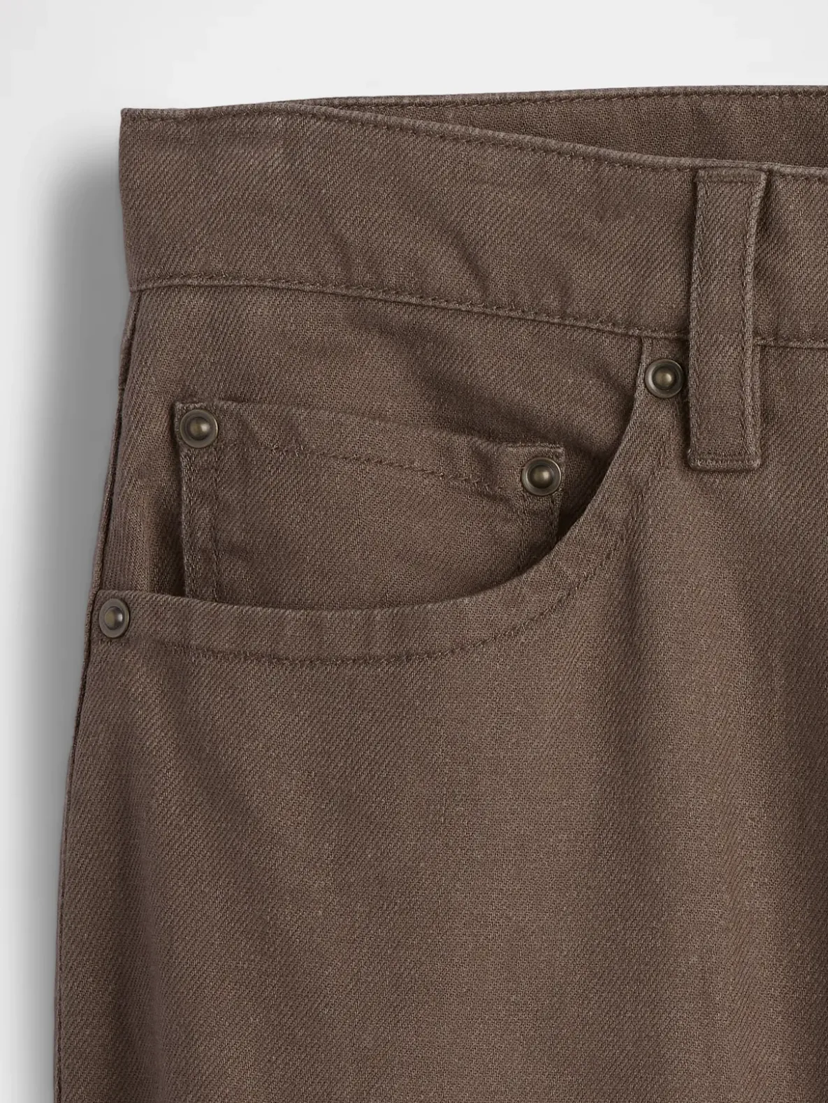 Linen-Cotton Relaxed Straight Pants
