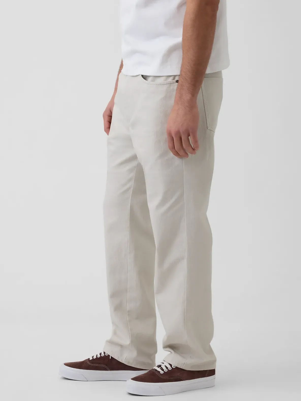 Linen-Cotton Relaxed Straight Pants