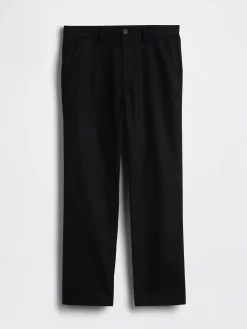 Linen-Cotton Relaxed Straight Trousers