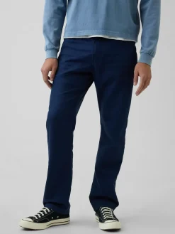 Linen-Cotton Relaxed Straight Pants