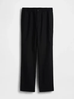 Linen-Cotton Relaxed Taper Easy Pants