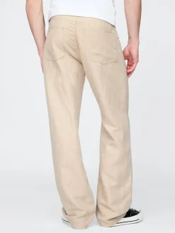 Linen-Cotton '90s Loose Herringbone Pants