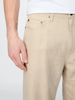 Linen-Cotton '90s Loose Herringbone Pants