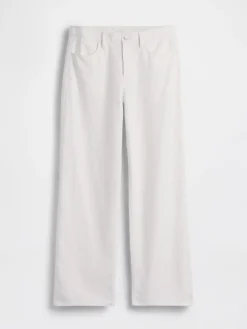 Linen-Cotton Wide-Leg Pants