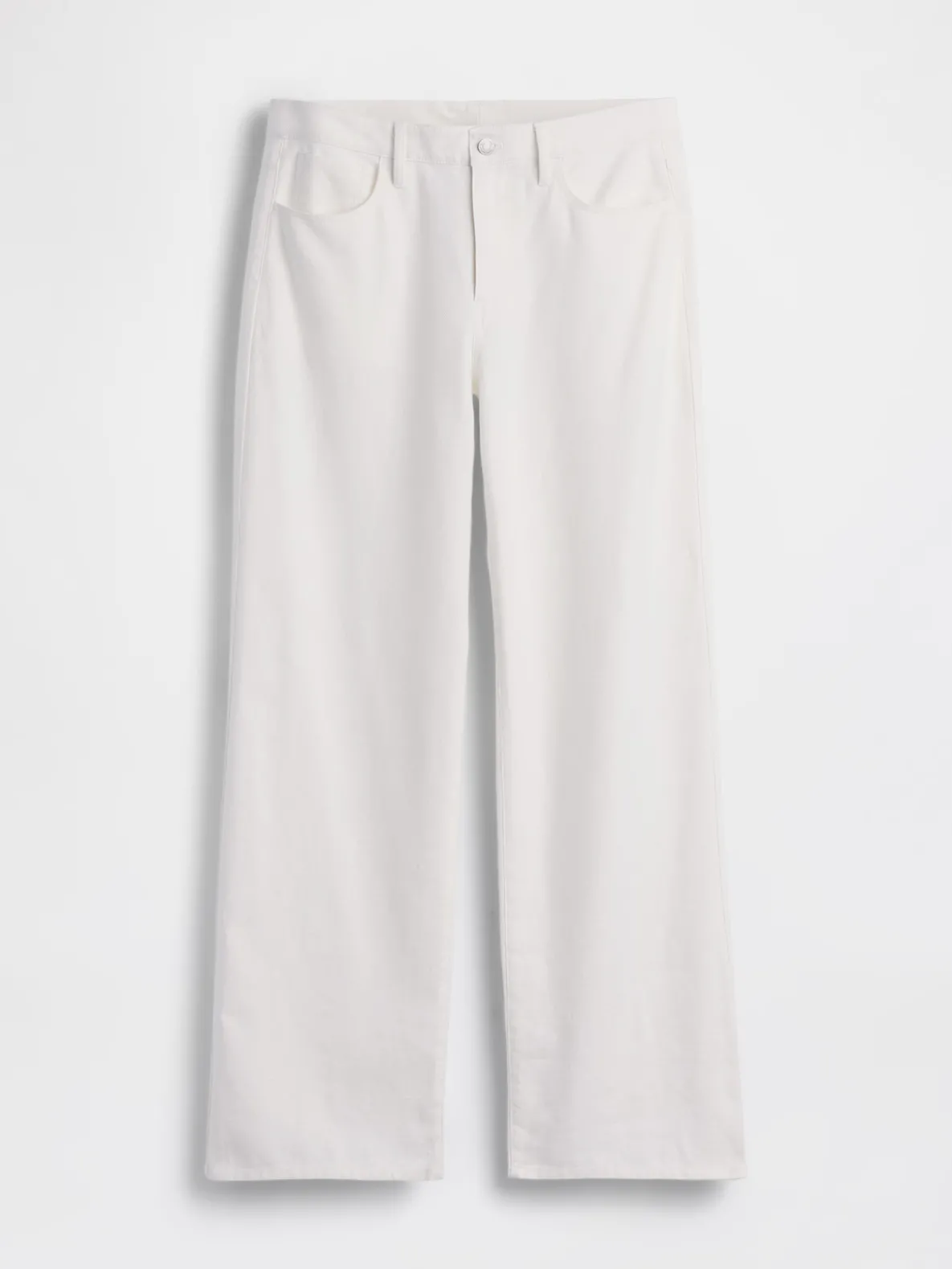 Linen-Cotton Wide-Leg Pants
