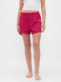 Logo Flannel Boxer Shorts