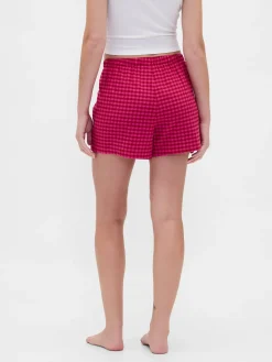 Logo Flannel Boxer Shorts