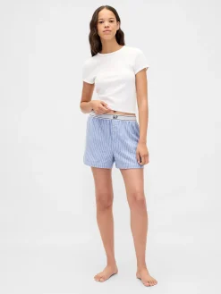 Logo Flannel Boxer Shorts