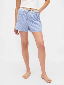 Logo Flannel Boxer Shorts