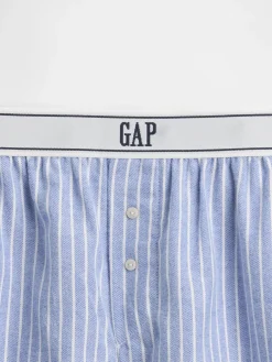 Logo Flannel Boxer Shorts