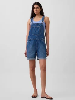 Loose Denim Shortalls