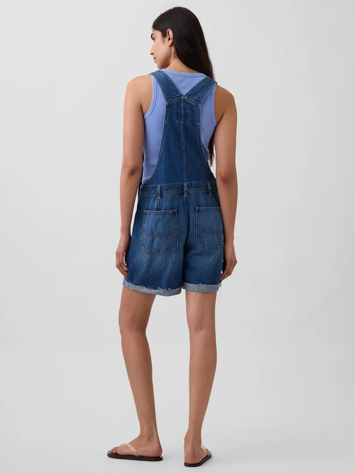 Loose Denim Shortalls