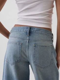 Low Rise Barrel Jeans