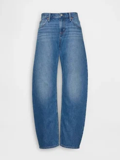 Low Rise Barrel Jeans