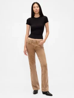 Low Rise Corduroy Long & Lean Pants