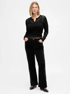 Low Rise Corduroy Long & Lean Pants