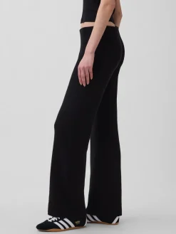 Low Rise Cotton-Blend Boot Sweater Pants