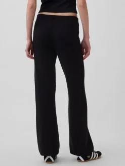 Low Rise Cotton-Blend Boot Sweater Pants