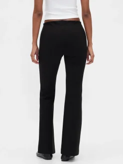 Low Rise Double Knit Flare Pants