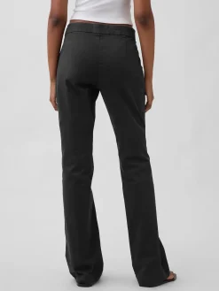 Low Rise Fitted Flare Khakis