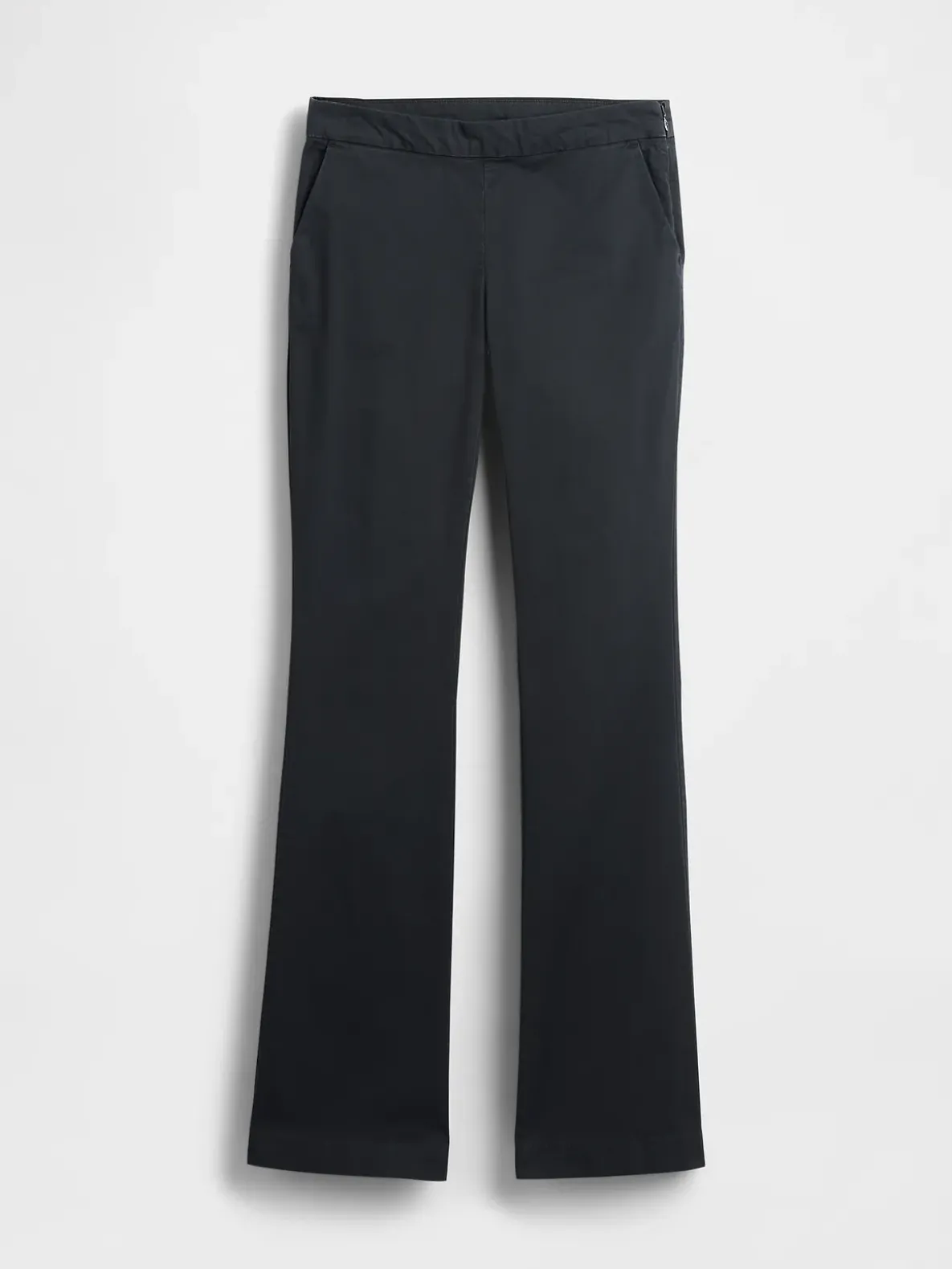 Low Rise Fitted Flare Khakis