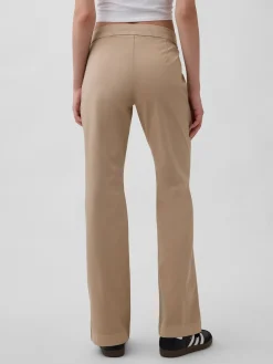 Low Rise Fitted Flare Khakis