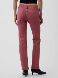 Low Rise Lace-Up '90s Slim Straight Jeans