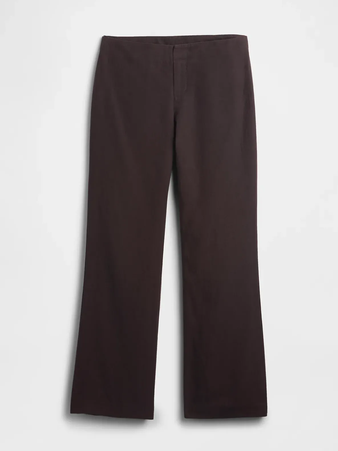 Low Rise Linen-Blend Flare Pants